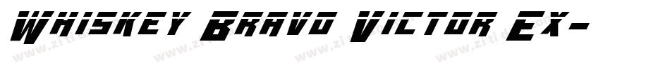 Whiskey Bravo Victor Ex字体转换